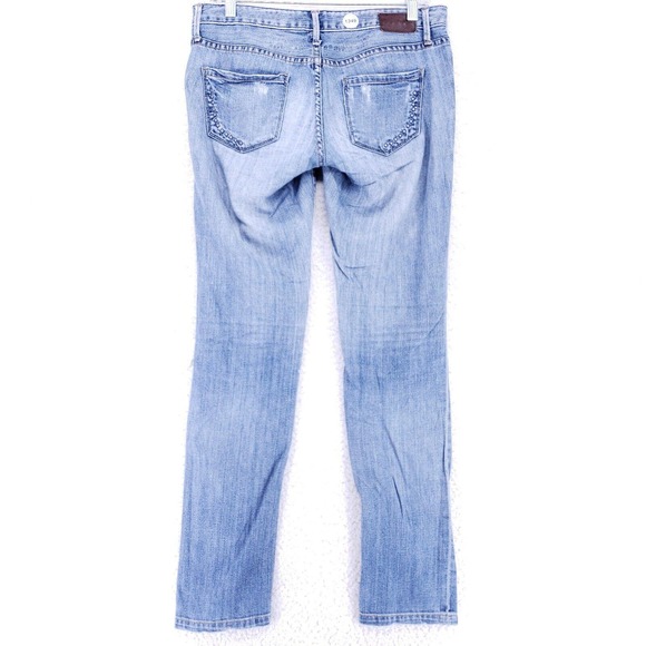 Converse The Skinny Vintage Distressed Jeans Women Size 6 Low Rise Denim Pants - Picture 6 of 11